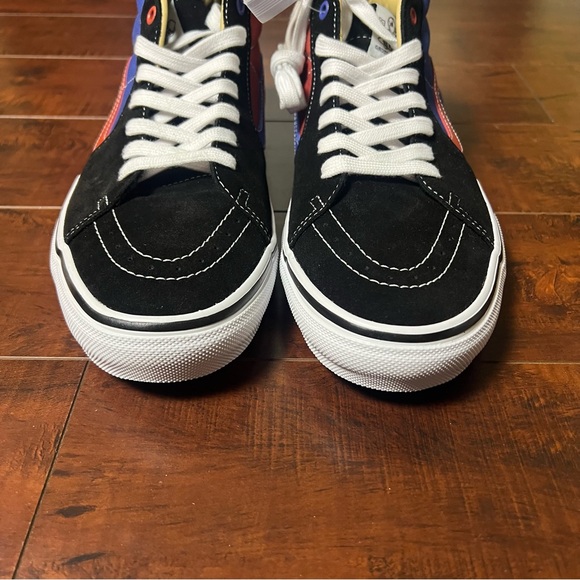 VANS New! Men’s Shoes Skate Grosso Mid University Red Blue Size 11.5 - Picture 5 of 8